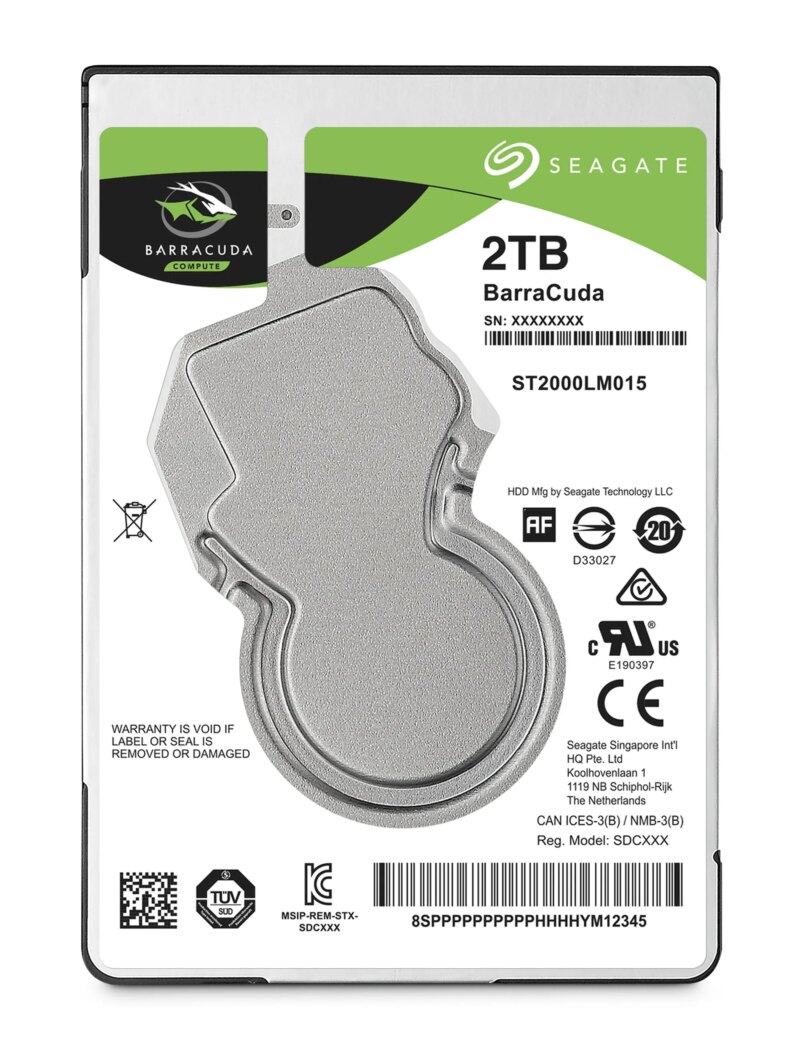 Seagate Barracuda 2TB; 2.5'' Notebook drive; SATA 6GB/s; RPM 5400; 128MB Cache; 7mm (ST2000LM015)_6