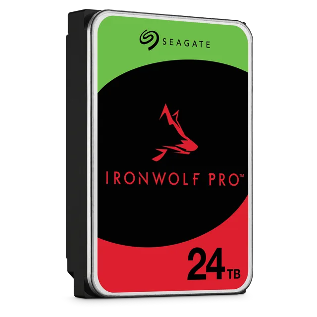 Seagate Ironwolf Pro ST24000NT002 24TB 3.5'' HDD NAS Drives 7200 RPM; SATA 6GB/s Interface; 256MB Cache;550TB/Year; Unlimited Ba (ST24000NT002)