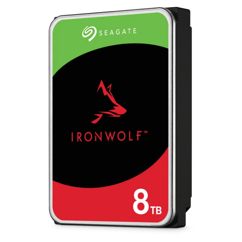 Seagate Ironwolf ST8000VN002 8TB 3.5'' HDD NAS Drives; SATA 6GB/s Interface; 1-8 Bays Supported; MUT: 180TB/Year; RV: Yes; Dual (ST8000VN002)_5