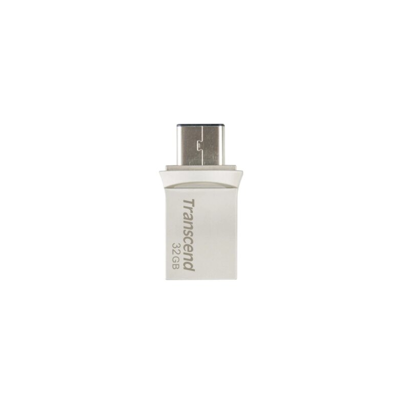 TRANSCEND 128GB JETFLASH 890 USB-C & USB 3.1 OTG FLASH DRIVE - SILVER (TS128GJF890S)_1