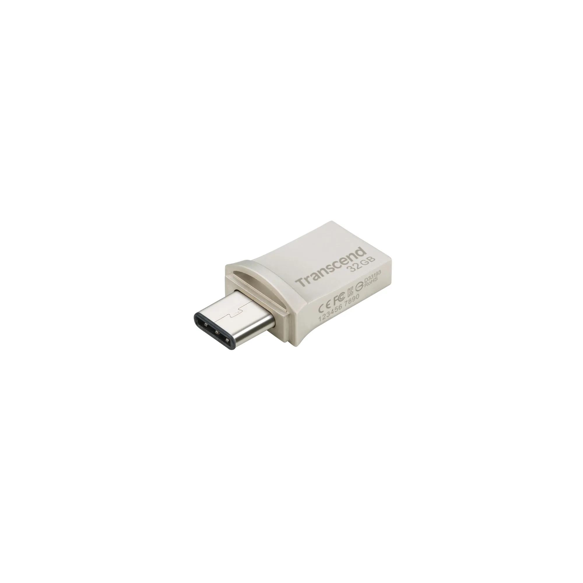 TRANSCEND 128GB JETFLASH 890 USB-C & USB 3.1 OTG FLASH DRIVE - SILVER (TS128GJF890S)