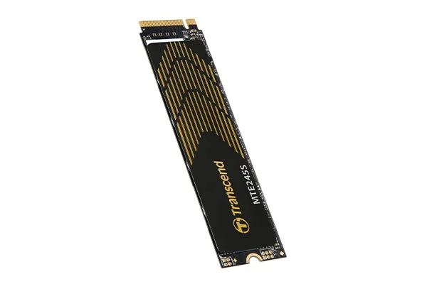 TRANSCEND 1 TB MTE245S PCI-E  GEN 4X4 M.2 NVMe 2280 SSD 3D TLC - 5300 MB/s Read 4600 MB/s Write - 600 TBW (TS1TMTE245S)