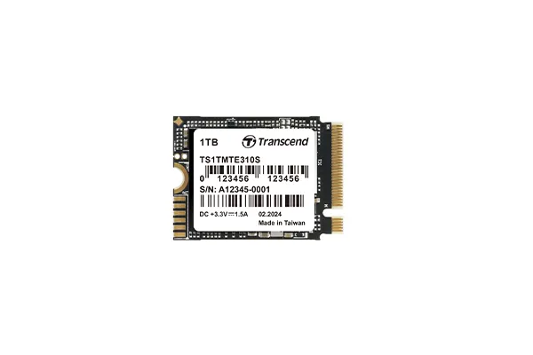 Transcend 1 TB MTE310S PCI-E GEN 4x4 M.2 2230 SSD 3D NAND - 5000 MB/s Read 3500 MB/s Write - 600 TBW (TS1TMTE310S)