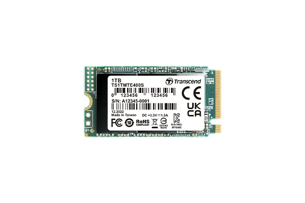 Transcend 1TB MTE400S PCI-E GEN 3x4 M.2 2242 SSD 3D NAND - 2000 MB/s Read 1700 MB/s Write - 400 TBW (TS1TMTE400S)