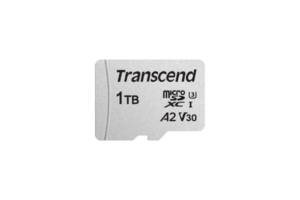 TRANSCEND 1 TB MICRO SDXC C10 UHS-I U3 V30 A2 WITH SD ADAPTOR (TS1TUSD300S-A)