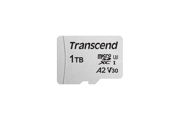 TRANSCEND 1 TB MICRO SDXC C10 UHS-I U3 V30 A2 WITH SD ADAPTOR (TS1TUSD300S-A)