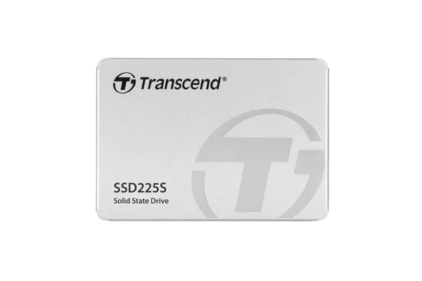 TRANSCEND 250GB SSD225S 2.5' SSD DRIVE - SATA III 3D NAND with SLC cache - 500MB/s Read 330MB/s Write - 90 TBW (TS250GSSD225S)