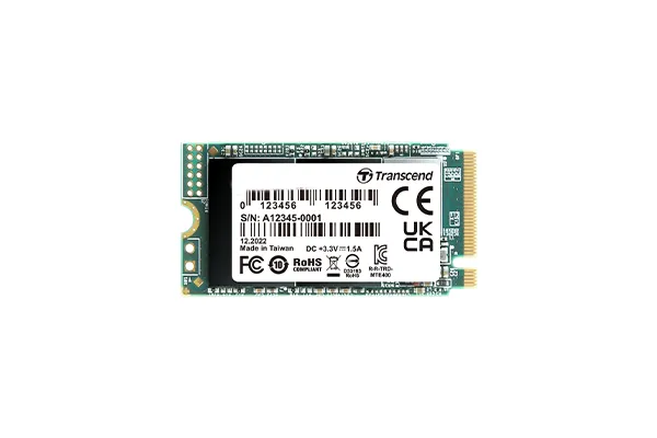 Transcend 256GB MTE400S PCI-E GEN 3x4 M.2 2242 SSD 3D TLC - 2000 MB/s Read 1000 MB/s Write - 100 TBW (TS256GMTE400S)