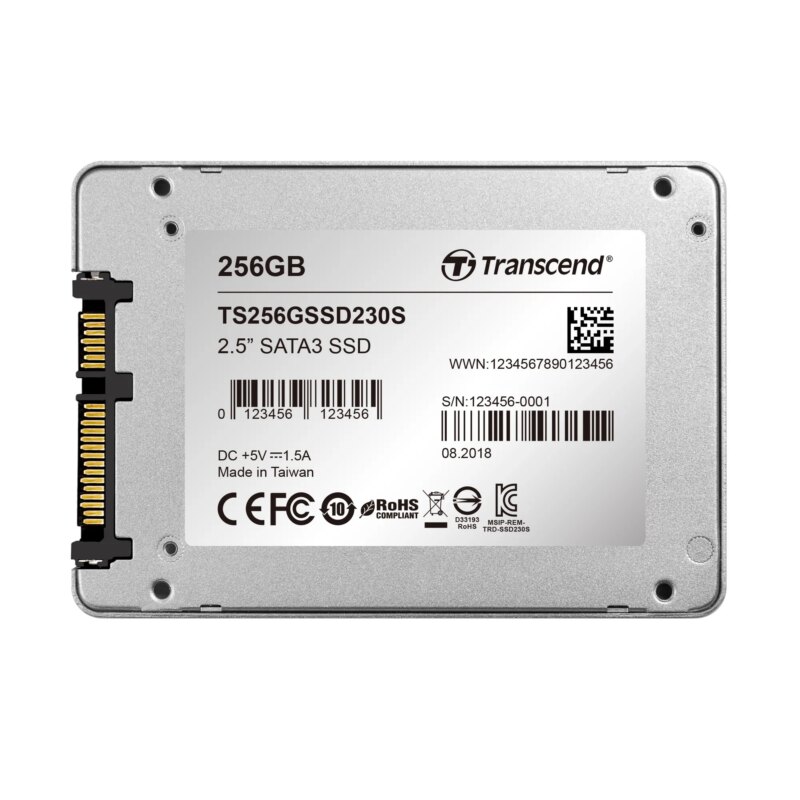 TRANSCEND 256GB SSD230 2.5' SSD DRIVE - SATA III 3D TLC with DRAM cache - 530MB/s Read 400MB/s Write - 140TBW (TS256GSSD230S)_5