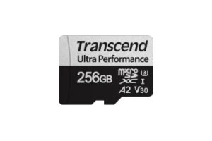 TRANSCEND 340S 256GB ULTRA PERFROMANCE MICRO SD UHS-I  U3 V30 A2 C10 - READ 160 MB/S - WRITE 125MB/S - WITH SD ADPTOR (TS256GUSD340S)