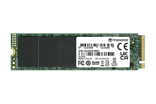 TRANSCEND 500GB MTE115S PCI-E GEN 3x4 M.2 2280 SSD 3D NAND - 3200 MB/s Read 2000 MB/s Write - 200 TBW (TS500GMTE115S)
