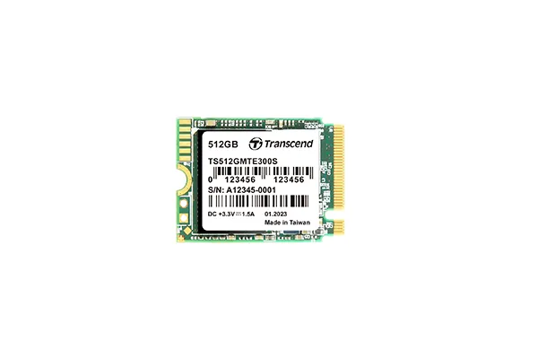 Transcend 512GB MTE300S PCI-E GEN 3x4 M.2 2230 SSD 3D NAND - 2000 MB/s Read 1100 MB/s Write - 200 TBW (TS512GMTE300S)