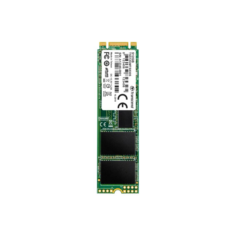 TRANSCEND 512GB MTS830S M.2 SATA3 2280 SSD - 3D NAND (TS512GMTS830S)_1