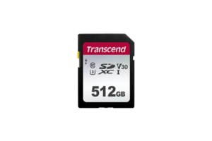 TRANSCEND 300S 512GB UHS-1 CLASS 10 U1 U3 V30 SDXC CARD 3D NAND (TS512GSDC300S)