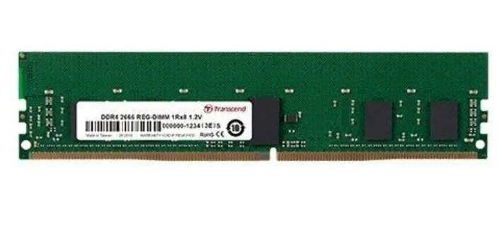 TRANSCEND 4GB DDR4-2666 REG-DIMM CL19 1Rx8 512Mx8 (TS512MHR72V6H)