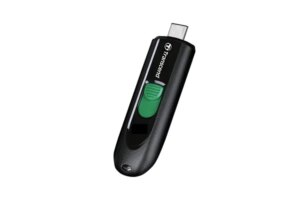 TRANSCEND 64GB JF790 USB C (5Gpbs) CAPLESS FLASH DRIVE - BLACK AND GREEN (TS64GJF790C)