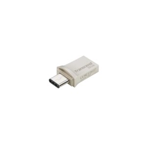 TRANSCEND 64GB JETFLASH 890 USB-C & USB 3.1 OTG FLASH DRIVE - SILVER (TS64GJF890S)