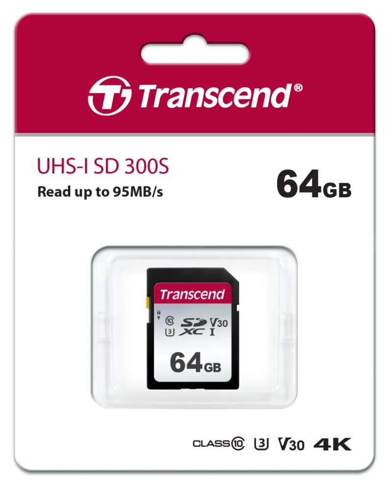 TRANSCEND 300S 64GB UHS-I CLASS 10 U1 V10 SDXC CARD -3D NAND (TS64GSDC300S)_3
