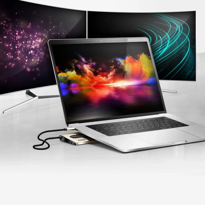 ATEN Dock; 15'' USB-C Multiport Dock;  - 2 x USB 2.0; 3 x USB3.2 Type A; 1 x USB3.2 Type C; 2 x HDMI; 1 x VGA; 1 x RJ45 female (UH3237)_11