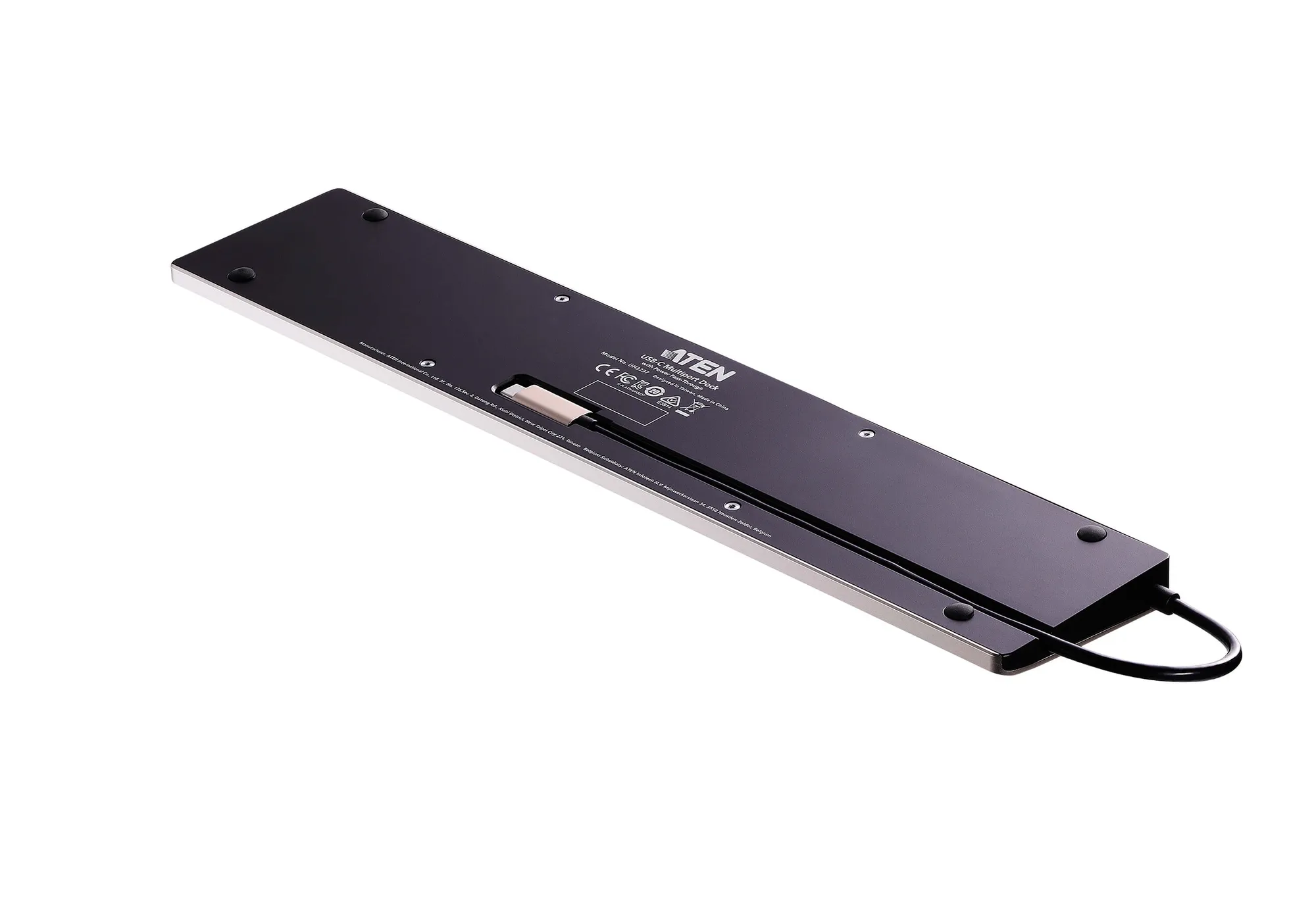 ATEN Dock; 15'' USB-C Multiport Dock;  - 2 x USB 2.0; 3 x USB3.2 Type A; 1 x USB3.2 Type C; 2 x HDMI; 1 x VGA; 1 x RJ45 female (UH3237)