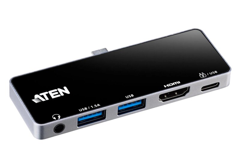 ATEN Dock; USB-C 5-in-1 Travel Dock with Power Pass-Through - 1 x audio port; 2 x USB Type-A ports; 1 x HDMI; 1 x USB-C (UH3238)_11