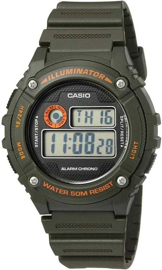Casio Vintage Illuminator Green (W-216H-3BVDF) Men's Watch_main