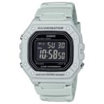 Casio Timeless Collection Sport Illuminator Wr 50m. Alarm. Chronograph - Grey (W-218H-8BVEF) Men's Watch_main