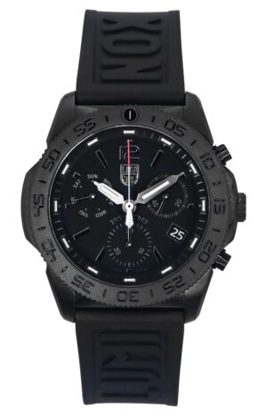 Luminox Pacific Diver Chronograph Rubber Strap Black Dial Quartz XS.3141.BO.1.SET 200M Men's Watch