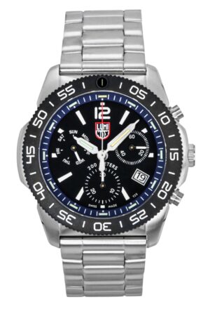 Luminox Pacific Diver Chronograph Stainless Steel Black Dial Quartz XS.3143.M 200M Men's Watch