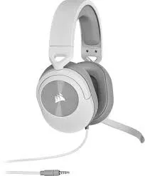 HS55 Stereo White Headset; 50mm Audio Drivers; Omnidirectional mic; Analog; On-ear volume and mute controls - PC;PS4/XBOX (CA-9011261-AP)
