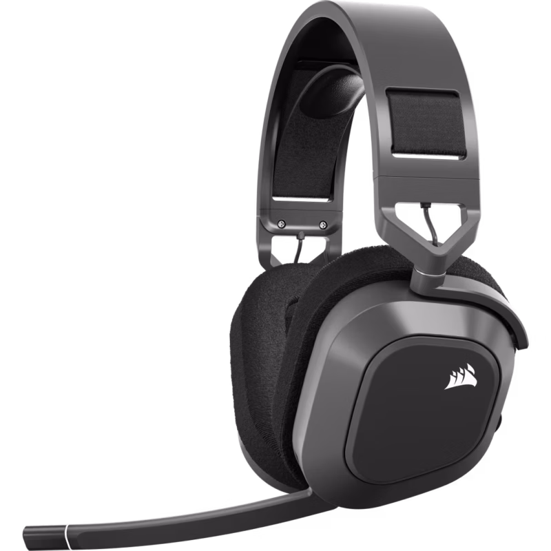 HS80 MAX WIRELESS Premium Carbon Headset; Spatial Audio; 50mm Audio Drivers; Omni-directional Microphone - PC/ Mac/ PlayStation (CA-9011295-AP)_1
