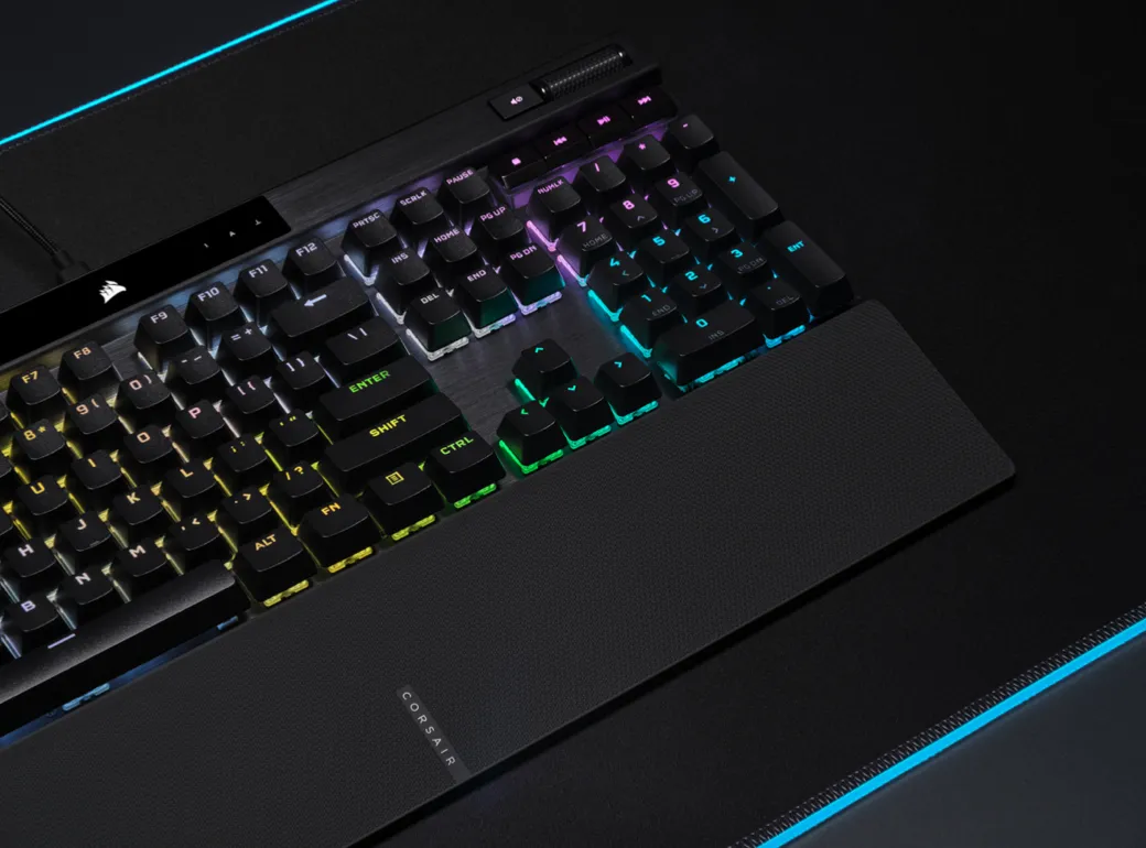 Corsair K70 RGB PRO Mechanical Gaming Keyboard - CHERRY MX SPEED Silver Keyswitches - Black (CH-9109414-NA)