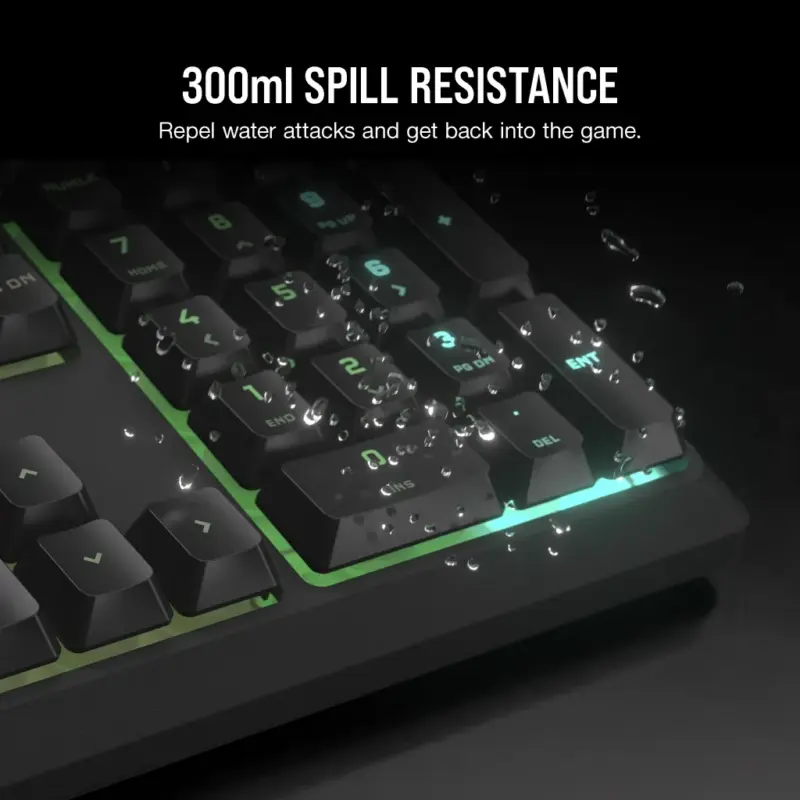 Corsair K55 Core Gaming Keyboard; Backlit Zoned RGB LED; Rubberdome (CH-9226C65-NA)_2
