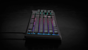 Corsair K55 Core Gaming Keyboard; Backlit Zoned RGB LED; Rubberdome (CH-9226C65-NA)