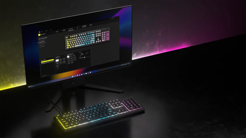 Corsair K55 Core Gaming Keyboard; Backlit Zoned RGB LED; Rubberdome (CH-9226C65-NA)_4