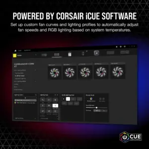 Corsair iCUE Commander CORE XT - Digital Fan Speed and RGB Lighting Controller.  6x Fan; 6x RGB (CL-9011112-WW)