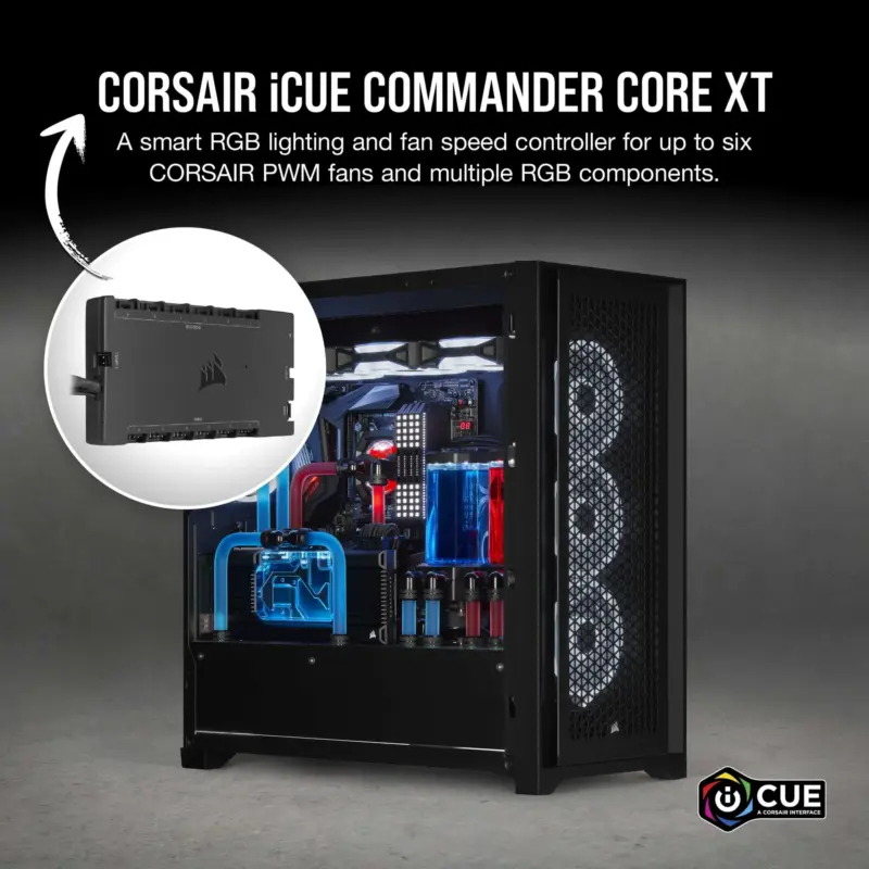 Corsair iCUE Commander CORE XT - Digital Fan Speed and RGB Lighting Controller.  6x Fan; 6x RGB (CL-9011112-WW)_4