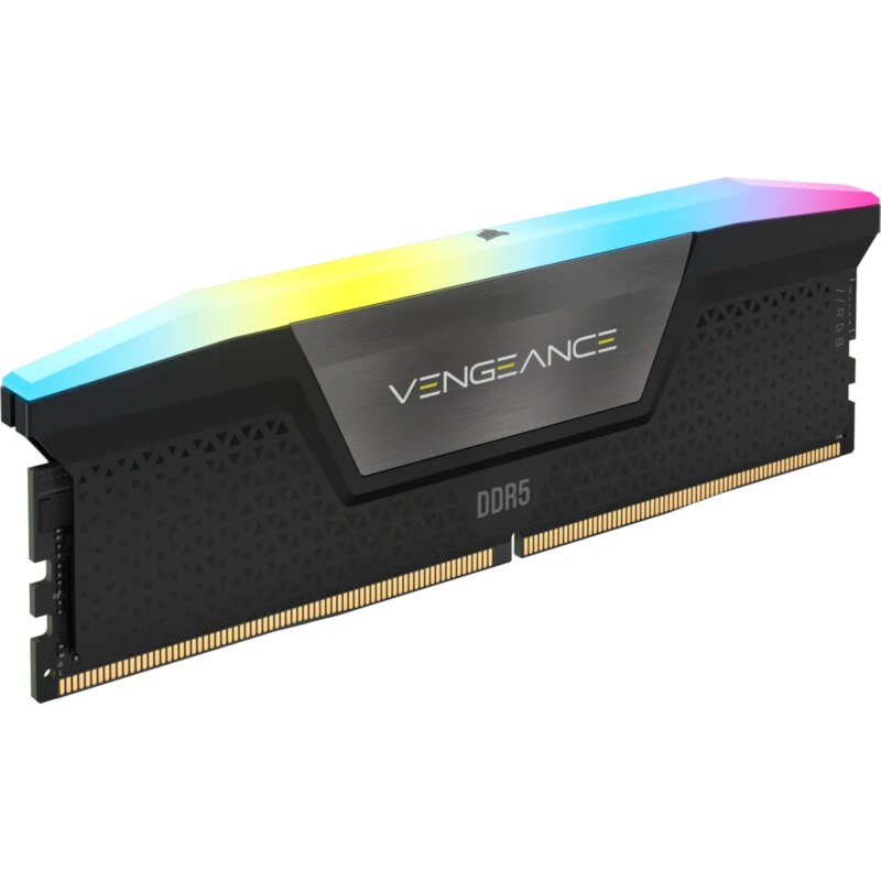 Corsair VENGEANCE® RGB 96GB (2 x 48GB) DDR5 DRAM 5600 C40 Memory Kit; 40-40-40-77; 1.25V Intel XMP - Black. (CMH96GX5M2B5600C40)_6