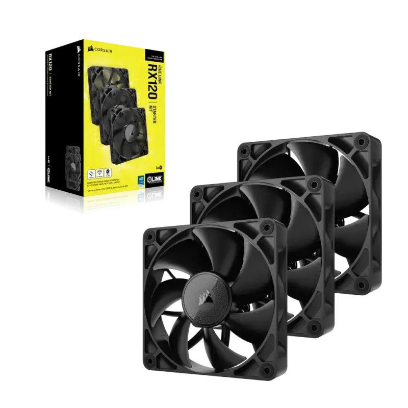 Corsair RX Series; iCUE LINK RX120; 120mm Fan; Tripple Pack. (CO-9051010-WW)_1
