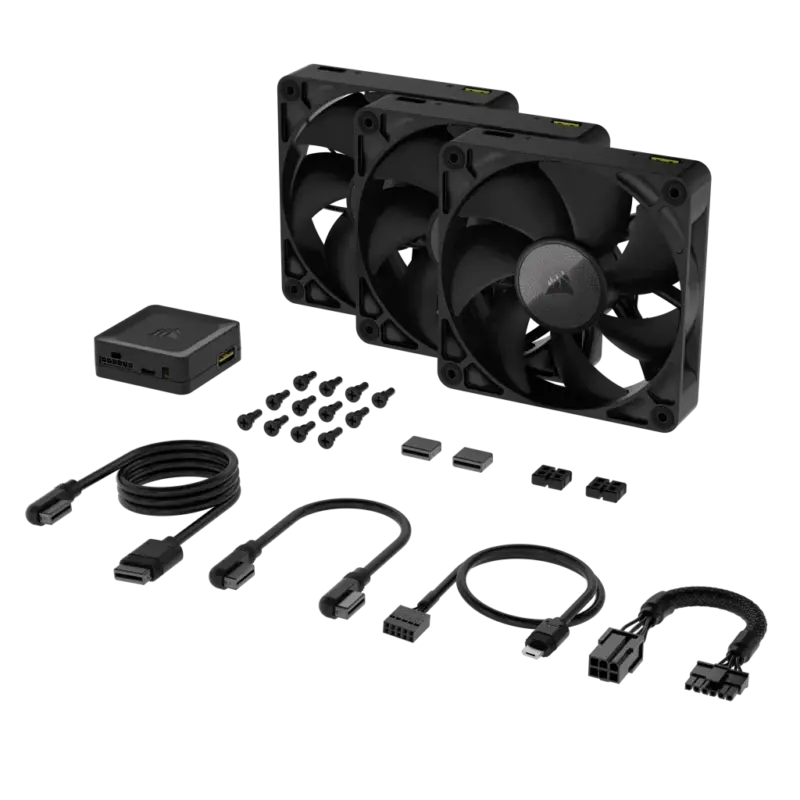 Corsair RX Series; iCUE LINK RX120; 120mm Fan; Tripple Pack. (CO-9051010-WW)_2