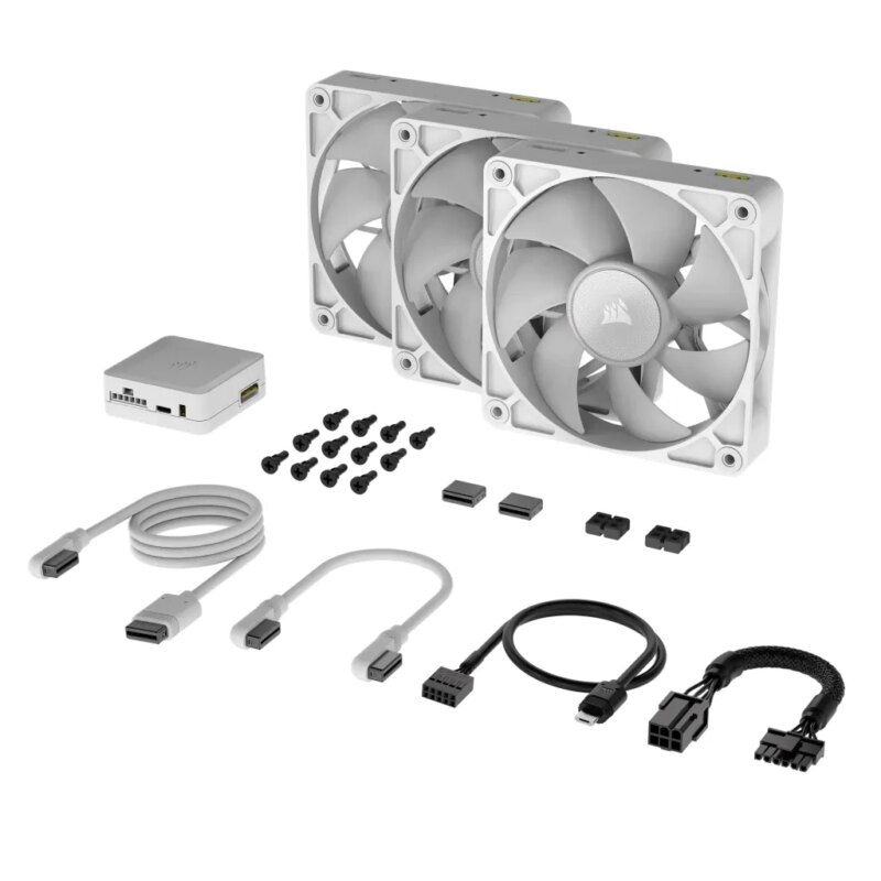 Corsair RX RGB Series; iCUE LINK RX120 RGB White; 120mm Fan; Triple Pack (CO-9051022-WW)_7