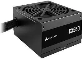 Corsair CX550 - 550 Watt 80 PLUS Bronze; 5yr Warranty; ATX (1); EPS (1); PCI-E (2); 4-Pin Peripheral (2); SATA (3). (CP-9020277-WW)