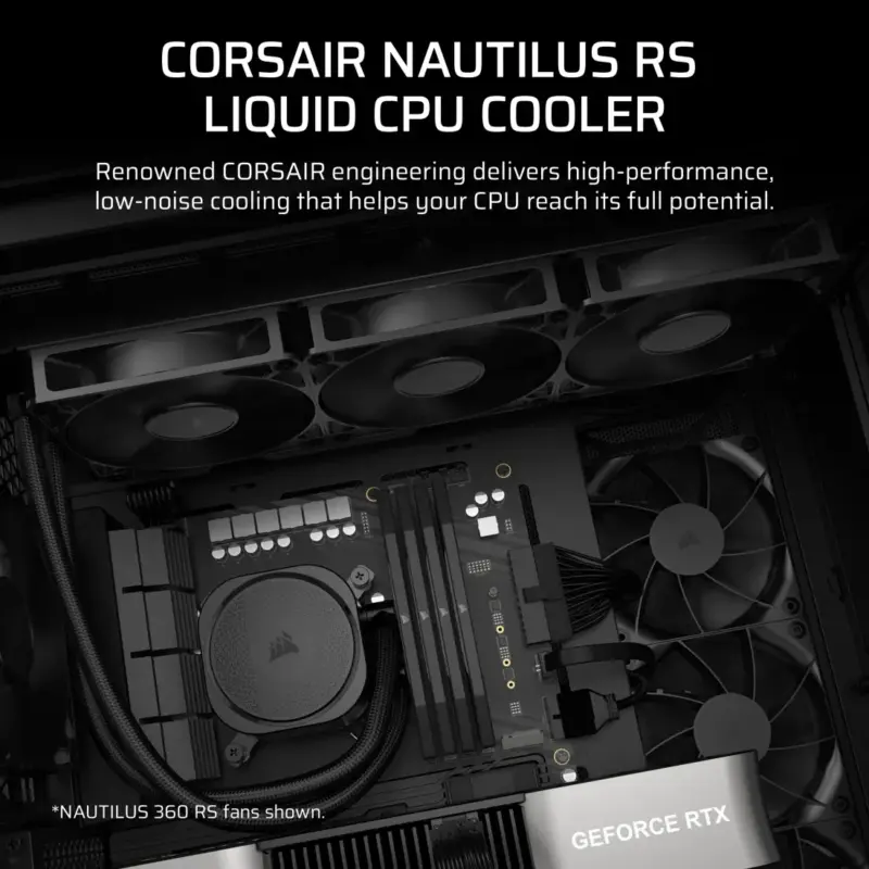 Corsair NAUTILUS 240; 240mm Radiator; Liquid CPU Cooler;  Intel® LGA 1851/1700; AMD® AM5/AM4 (CW-9060088-WW)_4