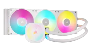Corsair iCUE LINK TITAN 360 RX RGB Liquid CPU Cooler - White _ RX120 RGB Fans _ Fits Intel LGA 1851/1700; AMD® AM5/AM4. (CW-9061021-WW)