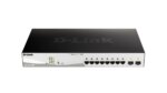 D-LINK 8-ports 10/100/1000Base-T PoE Smart Switch plus 2 SFP ports - 130W PoE budget (DGS-1210-10MP)_2