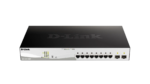 D-LINK 8-ports 10/100/1000Base-T PoE Smart Switch plus 2 SFP ports - 130W PoE budget (DGS-1210-10MP)_3