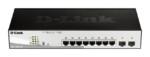 D-LINK 8-ports 10/100/1000Base-T PoE Smart Switch plus 2 SFP ports - 78W PoE budget (DGS-1210-10P)_1