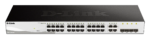 D-Link 28-Port Gigabit Smart Managed Switch; 24 port 10/100/1000Base-T ports + 4 SFP ports (DGS-1210-28)_3
