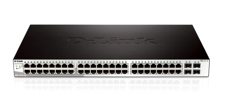 D-Link 48-Port 10/100/1000Mbps with 4 Combo SFP Smart Switch. (DGS-1210-52)