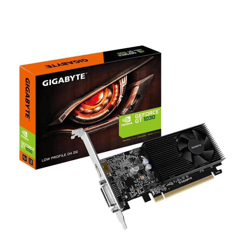 GIGABYTE nVidia GeForce GT 1030 - 2GB GDDR4; 64-Bit Memory Bus; PCI Express 2.0; 1x Dual-Link DVI-D; 1x HDMI; Low Profile (GV-N1030D4-2GL)_2